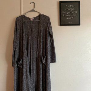 LulaRoe Gray Cardigan (S)